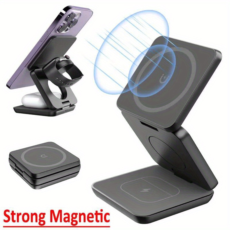 Watch Charger Cable - Caricabatterie wireless veloce pieghevole 3 in