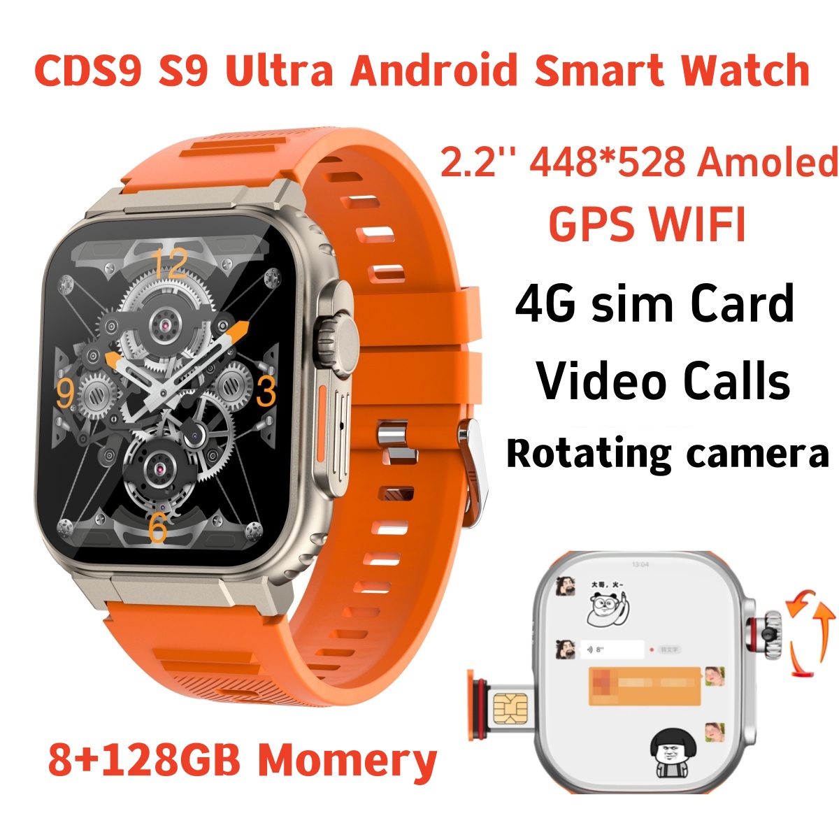 Smartwatch Id - Smartwatch S10 Originale con Rete 4G/5G,