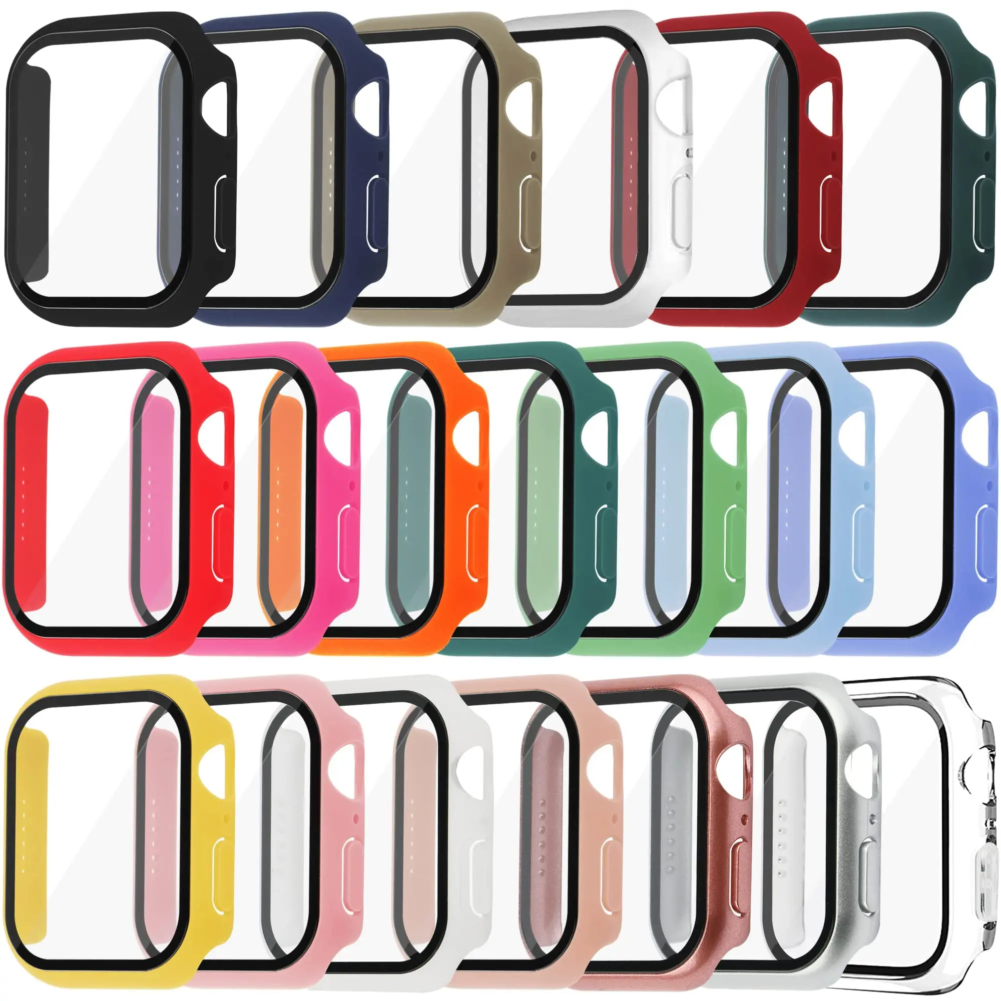 Smartwatch Band Accessories - Vetro temperato + Cover per Apple