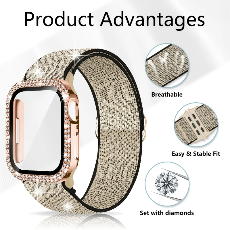 Fascia + Custodia per Apple Wa - Smartwatch Band Accessories recensione e prezzo